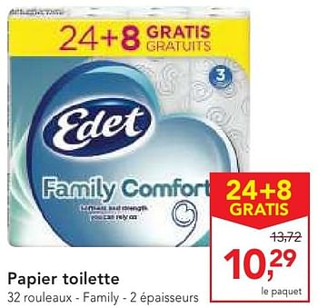 Promoties Papier toilette - Edet - Geldig van 19/10/2016 tot 01/11/2016 bij Makro