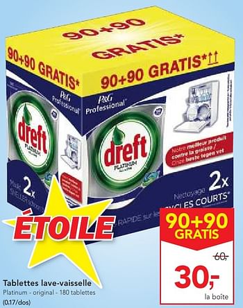 Promoties Tablettes lave-vaisselle - Dreft - Geldig van 19/10/2016 tot 01/11/2016 bij Makro