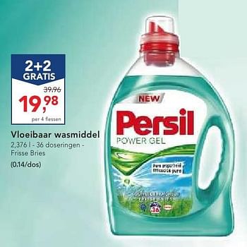 Promoties Vloeibaar wasmiddel - Persil - Geldig van 19/10/2016 tot 01/11/2016 bij Makro
