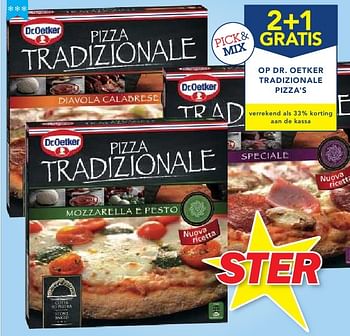Promotions 2+1 gratis op dr.oetker tradizionale pizza`s - Dr. Oetker - Valide de 19/10/2016 à 01/11/2016 chez Makro