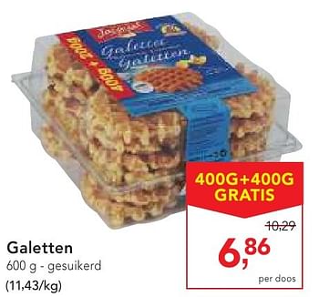 Promoties Galetten gesuikerd - Joyvalle - Geldig van 19/10/2016 tot 01/11/2016 bij Makro