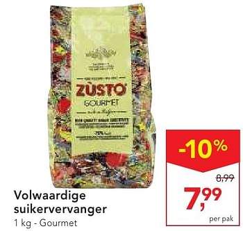 Promoties Volwaardige suikervervanger - Zusto - Geldig van 19/10/2016 tot 01/11/2016 bij Makro