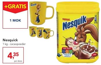 Promoties Nesquick cacaopoeder - Nestlé - Geldig van 19/10/2016 tot 01/11/2016 bij Makro