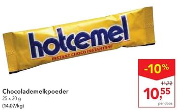 Promoties Chocolademelkpoeder - Hotcémel - Geldig van 19/10/2016 tot 01/11/2016 bij Makro