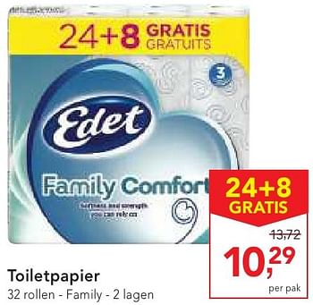 Promoties Toiletpapier - Edet - Geldig van 19/10/2016 tot 01/11/2016 bij Makro