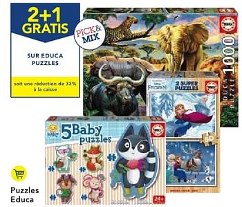 Promoties 2+1 gratis sur educa puzzle - Educa - Geldig van 19/10/2016 tot 01/11/2016 bij Makro