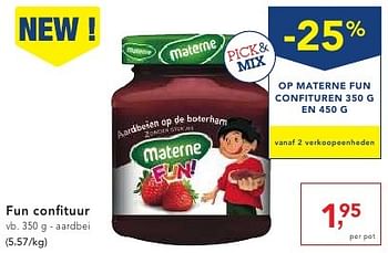 Promoties Fun confituur - Materne - Geldig van 19/10/2016 tot 01/11/2016 bij Makro