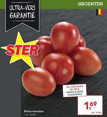 Promoties Roma-tomaten - Huismerk - Makro - Geldig van 19/10/2016 tot 01/11/2016 bij Makro