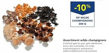 Promoties -10% assortiment wilde champignons - Huismerk - Makro - Geldig van 19/10/2016 tot 01/11/2016 bij Makro