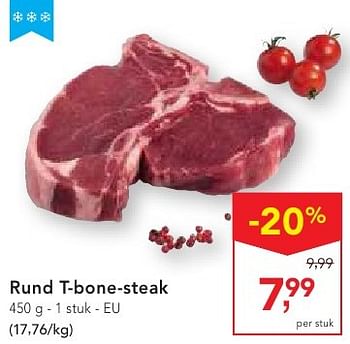 Promotions Rund t-bone-steak - Produit maison - Makro - Valide de 19/10/2016 à 01/11/2016 chez Makro