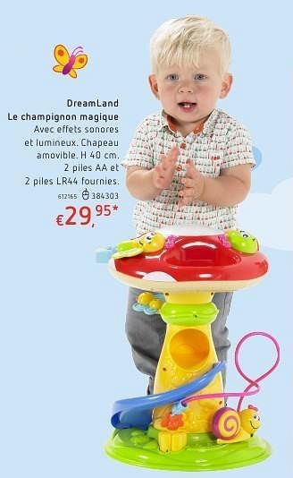 Promoties Dreamland le champignon magique - Huismerk - Dreamland - Geldig van 20/10/2016 tot 06/12/2016 bij Dreamland