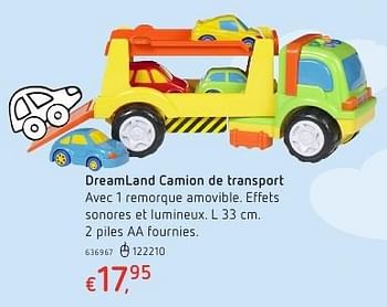 Promoties Dreamland camion de transport - Huismerk - Dreamland - Geldig van 20/10/2016 tot 06/12/2016 bij Dreamland