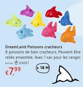 Promotions Dreamland poissons cracheurs - Produit maison - Dreamland - Valide de 20/10/2016 à 06/12/2016 chez Dreamland