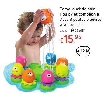 Promoties Tomy jouet de bain poulpy et compagnie - Tomy - Geldig van 20/10/2016 tot 06/12/2016 bij Dreamland