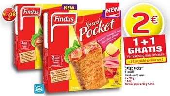 Promoties Speed pocket findus ham - Findus - Geldig van 19/10/2016 tot 25/10/2016 bij Match
