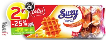 Promoties Lulkse wafels suzy lotus - Lotus Bakeries - Geldig van 19/10/2016 tot 25/10/2016 bij Match