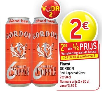Promotions Finest gordon red, copper of silver - Gordon - Valide de 19/10/2016 à 25/10/2016 chez Match