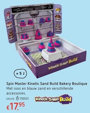 Promoties Spin master kinetic sand build bakery boutique - Kinetic Sand - Geldig van 20/10/2016 tot 06/12/2016 bij Dreamland