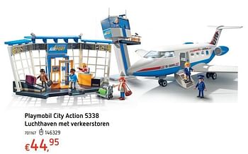 Promotions Playmobil city action luchthaven met verkeerstoren - Playmobil - Valide de 20/10/2016 à 06/12/2016 chez Dreamland