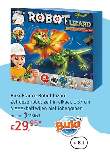 Promotions Buki france robot lizard - Buki - Valide de 20/10/2016 à 06/12/2016 chez Dreamland