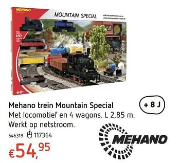 Promoties Mehano trein mountain special - Mehano - Geldig van 20/10/2016 tot 06/12/2016 bij Dreamland