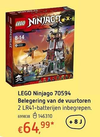 Promoties Lego ninjago belegering van de vuurtoren - Lego - Geldig van 20/10/2016 tot 06/12/2016 bij Dreamland