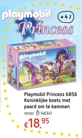 Promotions Playmobil princess koninklijke koets met paard om te kammen - Playmobil - Valide de 20/10/2016 à 06/12/2016 chez Dreamland