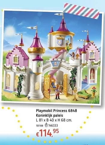 Promotions Playmobil princess koninklijk paleis - Playmobil - Valide de 20/10/2016 à 06/12/2016 chez Dreamland