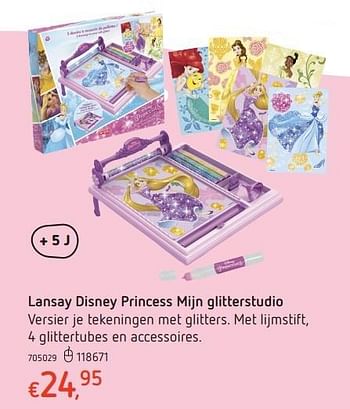 Promoties Lansay disney princess mijn glitterstudio - Lansay - Geldig van 20/10/2016 tot 06/12/2016 bij Dreamland