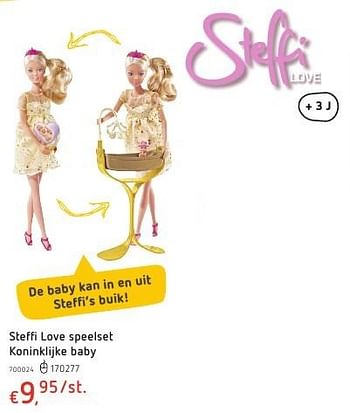 Promoties Steffi love speelset koninklijke baby - Steffi Love - Geldig van 20/10/2016 tot 06/12/2016 bij Dreamland