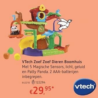 Promotions Vtech zoef zoef dieren boomhuis - Vtech - Valide de 20/10/2016 à 06/12/2016 chez Dreamland