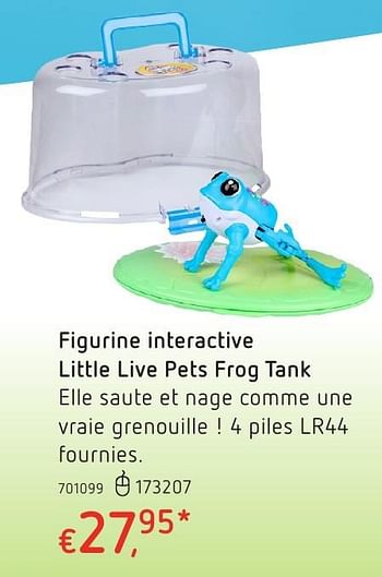 Promoties Figurine interactive little live pets frog tank - Little Live Pets - Geldig van 20/10/2016 tot 06/12/2016 bij Dreamland