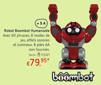 Promoties Robot boombot humanoide - Boombot - Geldig van 20/10/2016 tot 06/12/2016 bij Dreamland