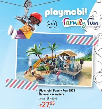 Promoties Playmobil family fun île avec vacanciers - Playmobil - Geldig van 20/10/2016 tot 06/12/2016 bij Dreamland