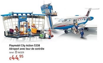 Promoties Playmobil city action aéroport avec tour de contrôle - Playmobil - Geldig van 20/10/2016 tot 06/12/2016 bij Dreamland