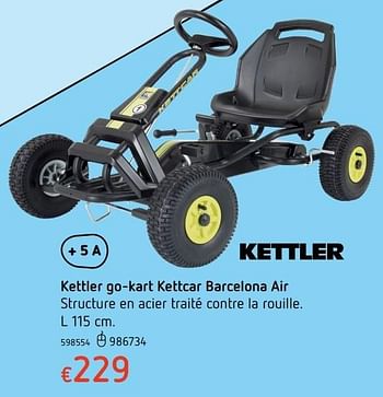 Promoties Kettler go-kart kettcar barcelona air - Kettler - Geldig van 20/10/2016 tot 06/12/2016 bij Dreamland