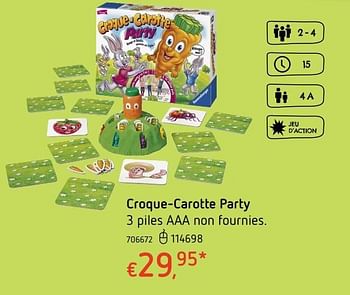 Promoties Croque-carotte party - Ravensburger - Geldig van 20/10/2016 tot 06/12/2016 bij Dreamland
