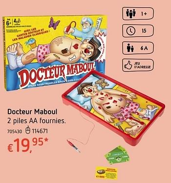 Promoties Docteur maboul - Hasbro - Geldig van 20/10/2016 tot 06/12/2016 bij Dreamland
