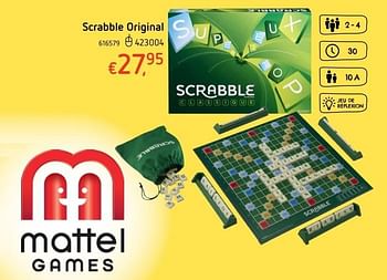 Promotions Scrabble original - Mattel - Valide de 20/10/2016 à 06/12/2016 chez Dreamland