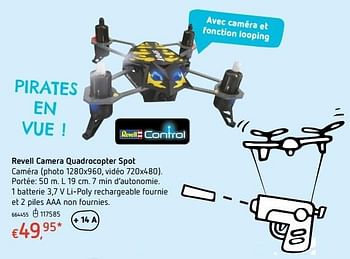 Promoties Revell camera quadrocopter spot - Revell - Geldig van 20/10/2016 tot 06/12/2016 bij Dreamland