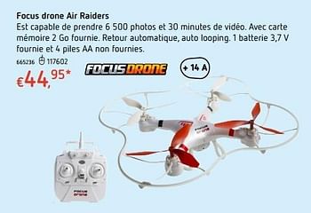 Promoties Focus drone air raiders - Focus - Geldig van 20/10/2016 tot 06/12/2016 bij Dreamland