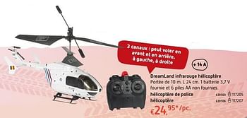 Promotions Dreamland infrarouge hélicoptère - Carrera - Valide de 20/10/2016 à 06/12/2016 chez Dreamland
