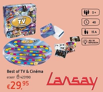 Promoties Best of tv + cinéma - Lansay - Geldig van 20/10/2016 tot 06/12/2016 bij Dreamland
