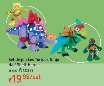 Promoties Set de jeu les tortues ninja half shell-heroes - Ninja Turtles - Geldig van 20/10/2016 tot 06/12/2016 bij Dreamland