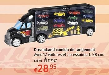 Promoties Dreamland camion de rangement - Huismerk - Dreamland - Geldig van 20/10/2016 tot 06/12/2016 bij Dreamland