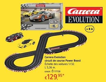 Promotions Carrera evolution circuit de course power boost - Carrera - Valide de 20/10/2016 à 06/12/2016 chez Dreamland