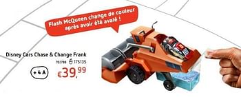 Promotions Disney cars chase + change frank - Cars - Valide de 20/10/2016 à 06/12/2016 chez Dreamland