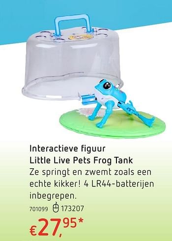 Promotions Interactieve figuur little live pets frog tank - Little Live Pets - Valide de 20/10/2016 à 06/12/2016 chez Dreamland