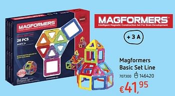Promoties Magformers basic set line - Magformers - Geldig van 20/10/2016 tot 06/12/2016 bij Dreamland