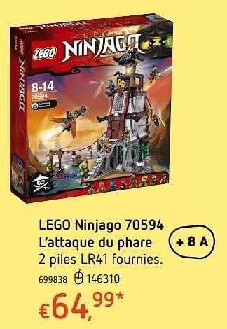 Promotions Lego ninjago 70594 l`attaque du phare - Lego - Valide de 20/10/2016 à 06/12/2016 chez Dreamland